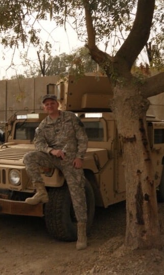 Captain Parker on Easter Sunday 2018 in Baghdad, Iraq.