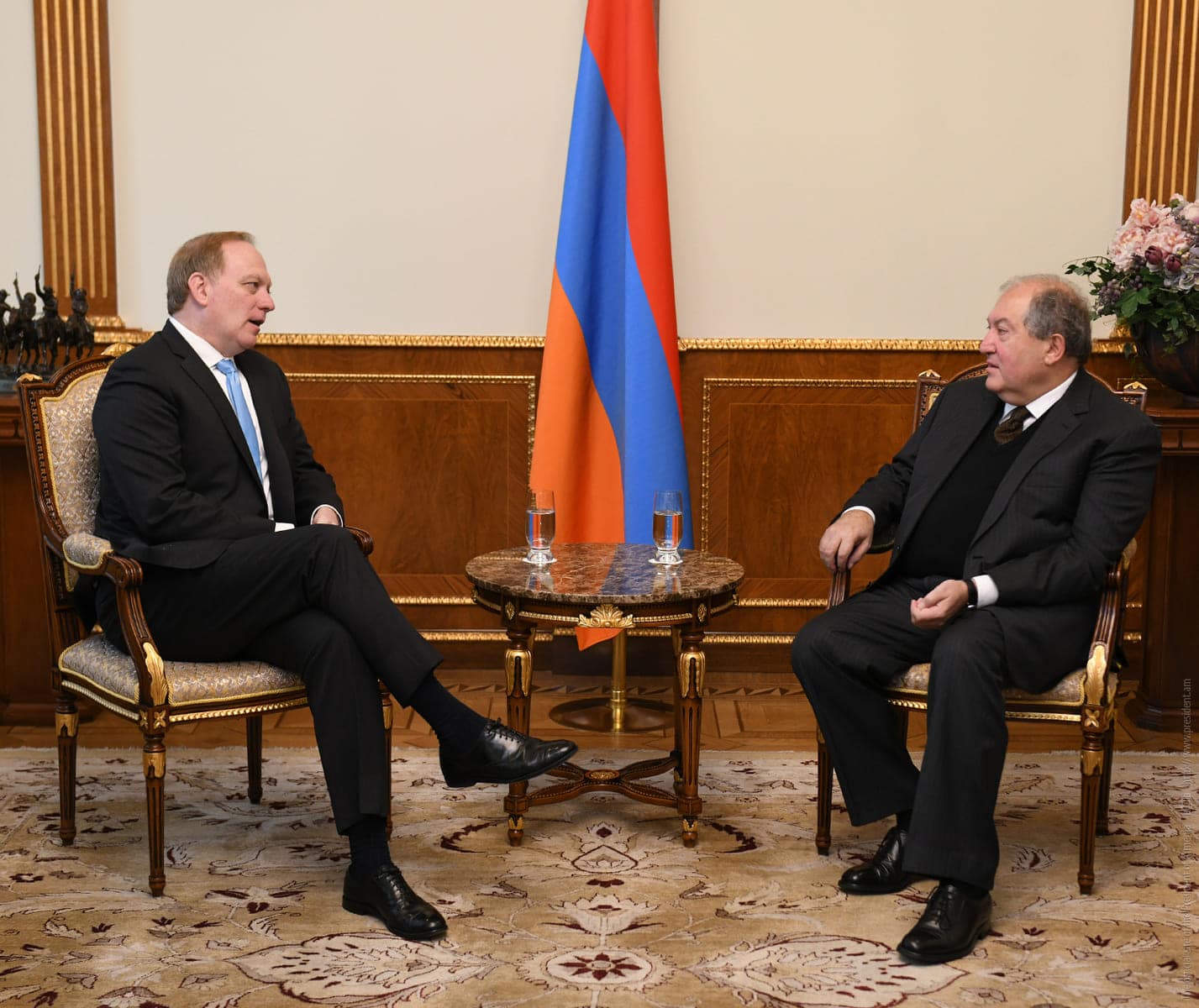 Dr. Parker meets with President Sarkissian of Armenia. 12.17.19