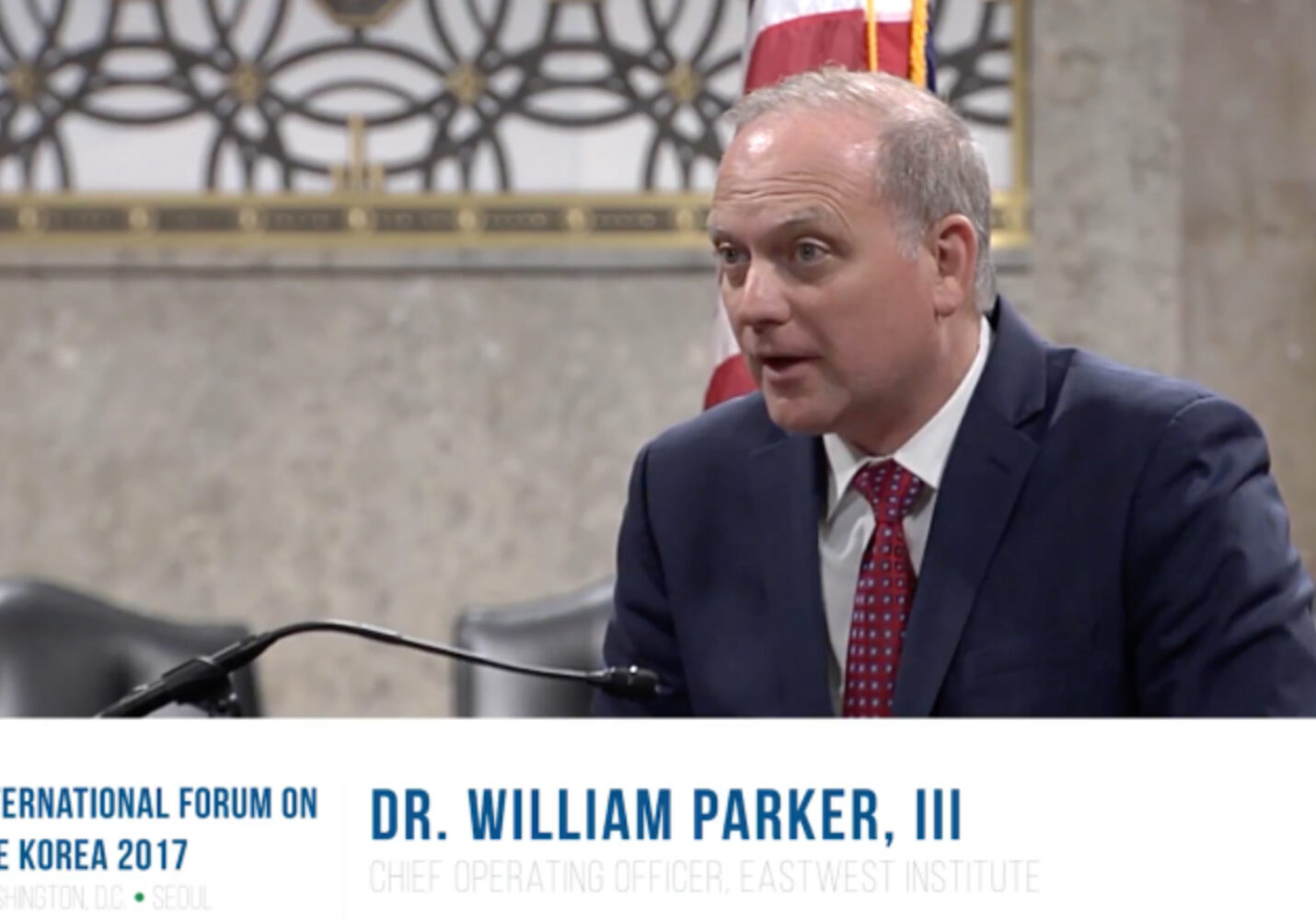 Dr. William Parker at International Forum